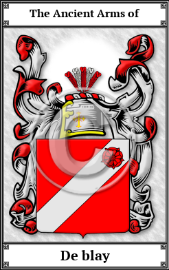 De blay Family Crest Download (JPG)  Book Plated - 150 DPI